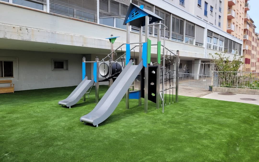 Aménagement d’une aire de jeux pour crèche