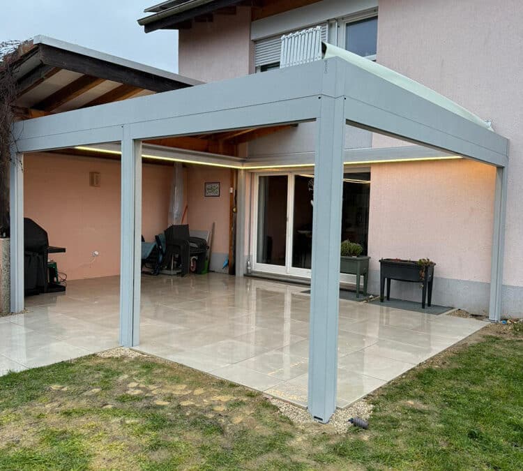 Rénovation et agrandissement d’une terrasse à Colombier : modernité, confort et solution sur-mesure